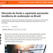 Mercado de fuso e aquisio apresenta tendncia de acelerao no Brasil